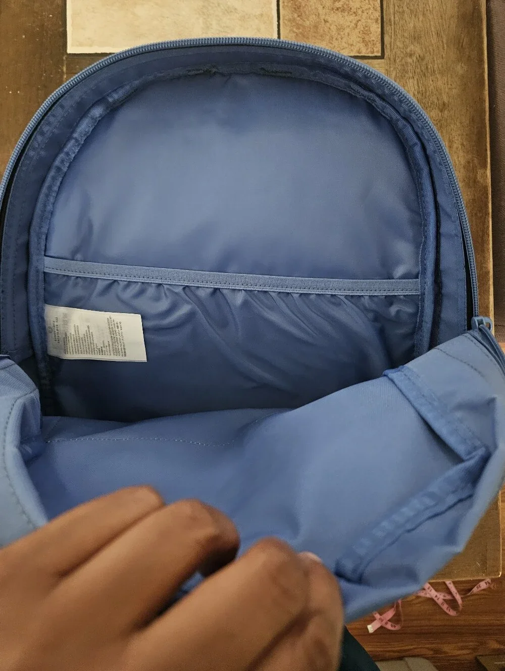 Hurley One & Only Blue Colorblock Backpack School Travel Laptop Bag Size L